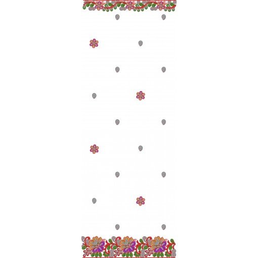 Angora Scarf | Dupatta | Embroidery Design