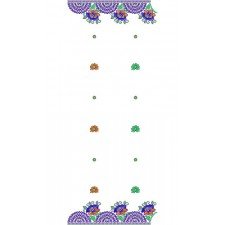 Scarves | Scarf | Border Dupatta Embroidery Design