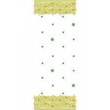 5MM Sequins Allover Border Bridal Scarf Dupatta Design