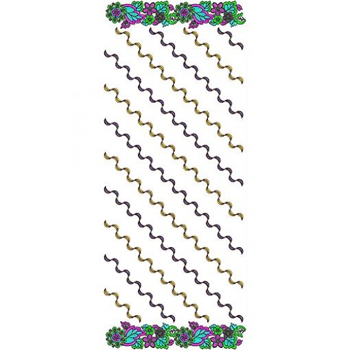 Sequins Laheria Border Dupatta Scarf Embroidery Design