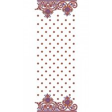 White Cotton Thread Sequins Scarf Dupatta Embroidery Design