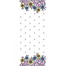 Sequins Border Style Charming Dupatta Embroidery Design