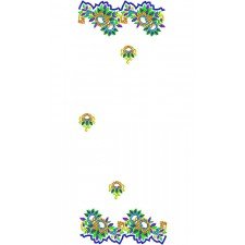 Fom Rubber Fashion Boho Scarf Embroidery Design