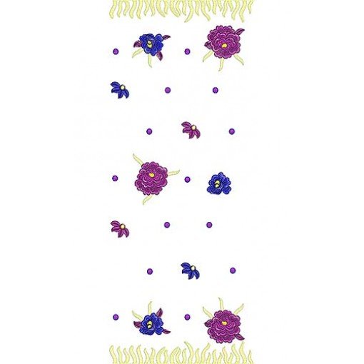 Printed Charming Dupatta Embroidery Design