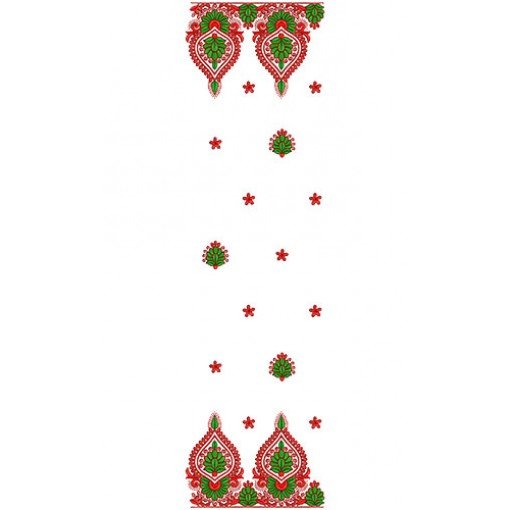 8380 Dupatta Embroidery Design
