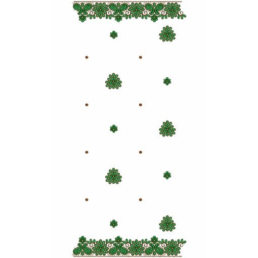 8886 Scarf Embroidery Design