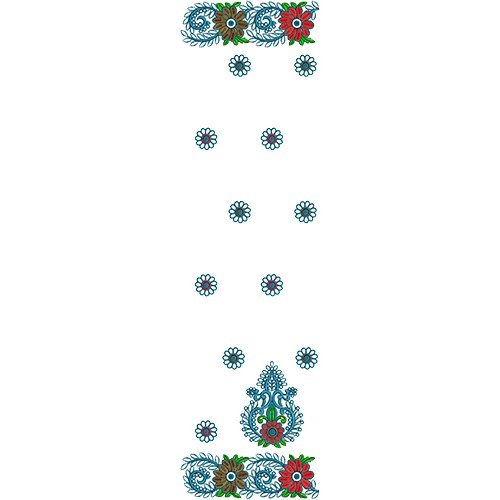 8887 Scarf Embroidery Design