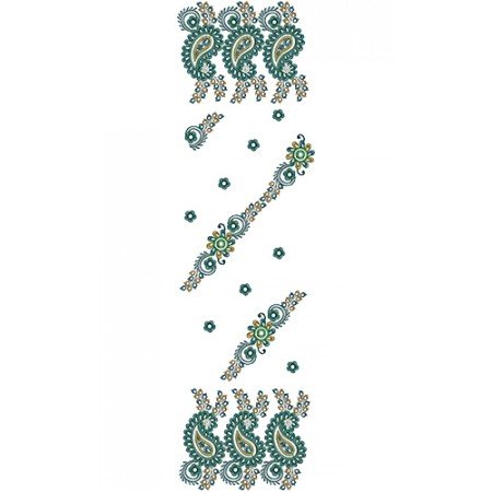 9046 Scarf Embroidery Design