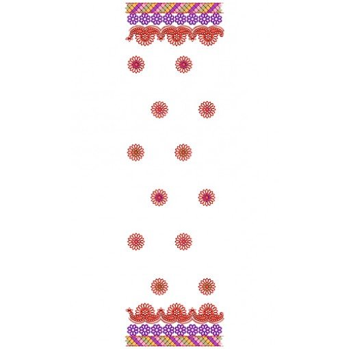 9048 Scarf Embroidery Design