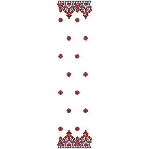 9054 Scarf Embroidery Design
