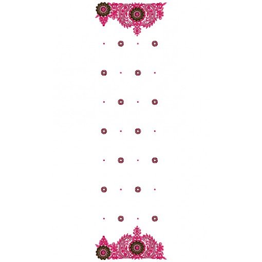 9056 Scarf Embroidery Design