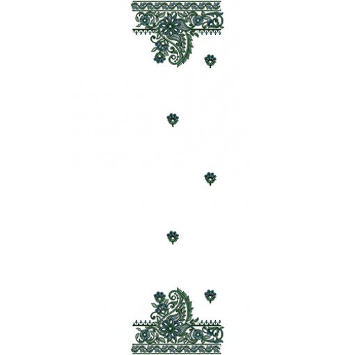 9163 Scarf Embroidery Design