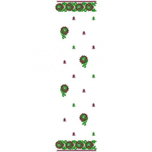 9390 Scarf Embroidery Design
