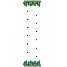 9392 Scarf Embroidery Design