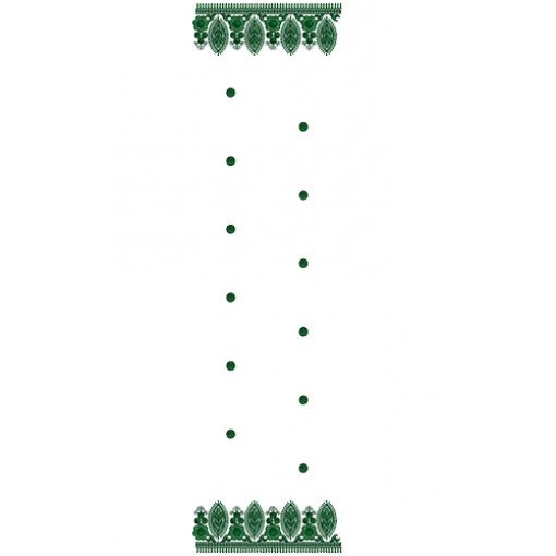 9392 Scarf Embroidery Design