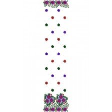 9393 Scarf Embroidery Design