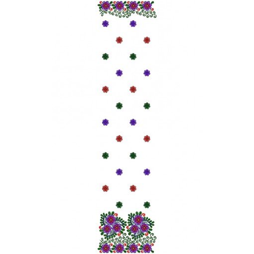 9393 Scarf Embroidery Design