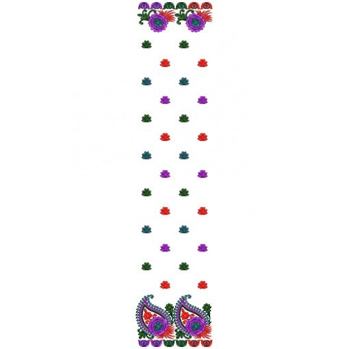 9394 Scarf Embroidery Design