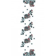 9396 Scarf Embroidery Design
