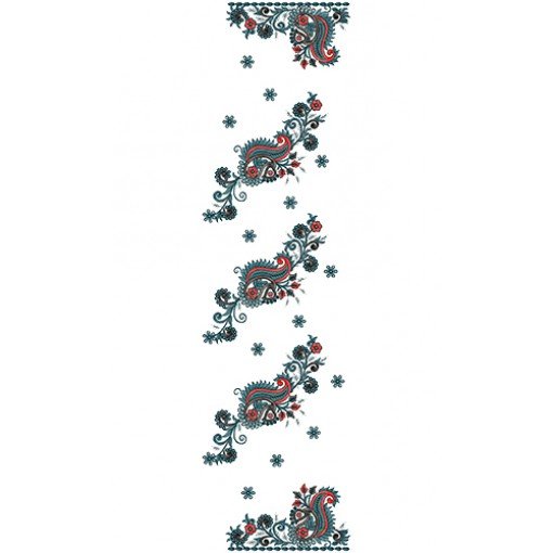 9396 Scarf Embroidery Design