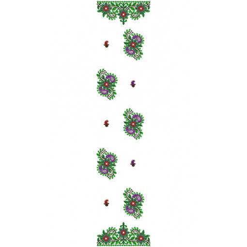 9512 Scarf Embroidery Design