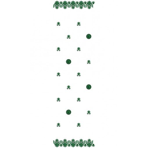 9611 Scarf Embroidery Design