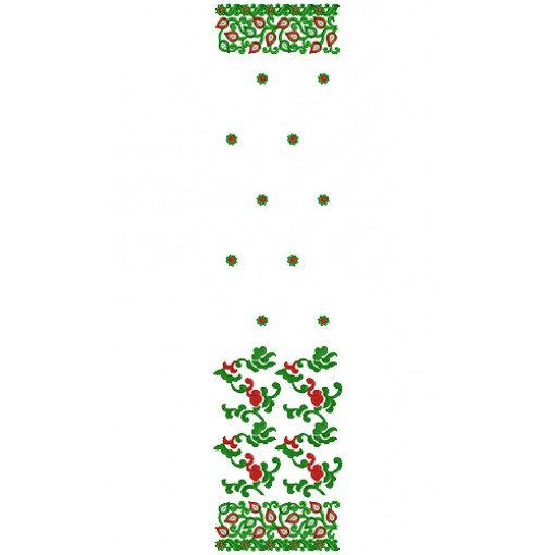 9619 Scarf Embroidery Design