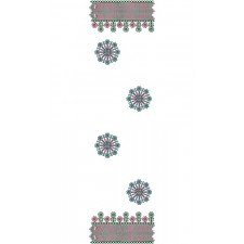 9693 Scarf Embroidery Design