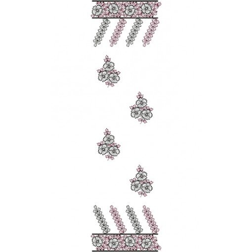 9695 Scarf Embroidery Design