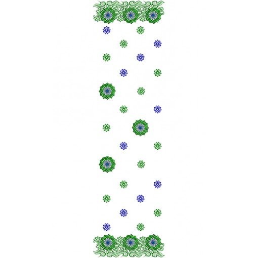 9696 Scarf Embroidery Design