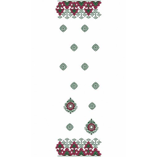 9699 Scarf Embroidery Design