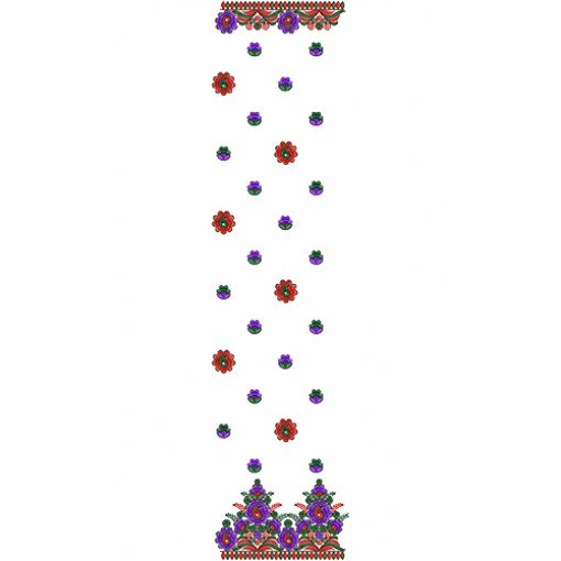 9897 Scarf Embroidery Design