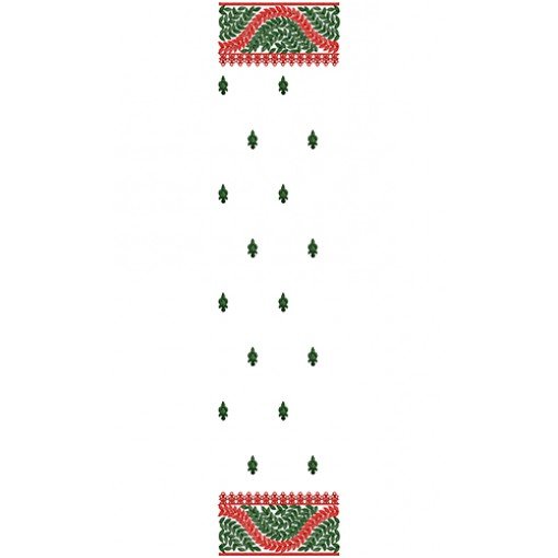 9907 Scarf Embroidery Design