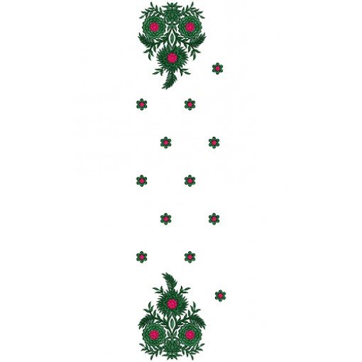 9909 Scarf Embroidery Design