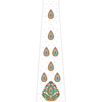 Latest Kali for Black Georgette Fabric