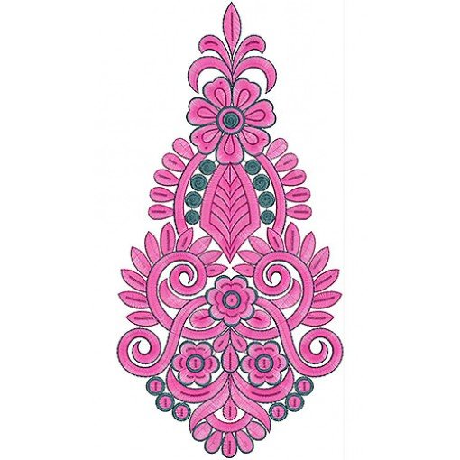 10723 Kali With Lace Embroidery Design