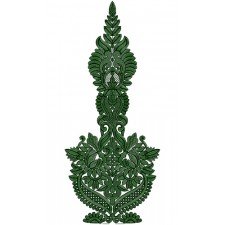 Vietnamese Traditional Dress Embroidery Design 12464
