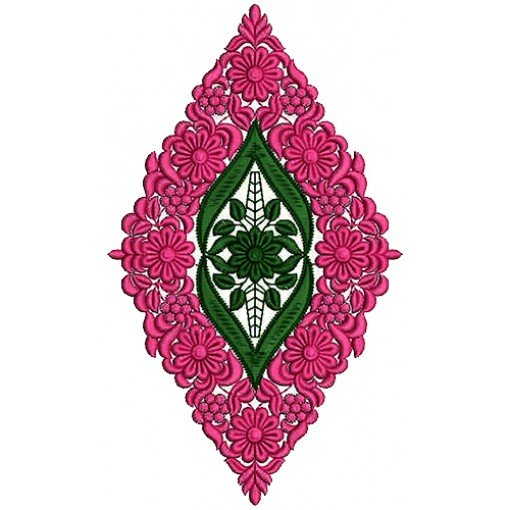 Arab Abaya Embroidery Design 12473