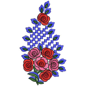 Fall Outfit Corner Embroidery Design 12476