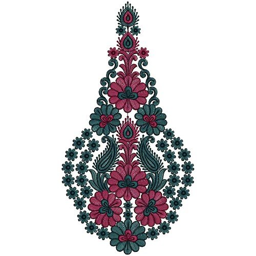 12577 Anarkali Embroidery Design