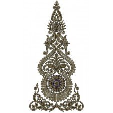 Kali Embroidery Design 12838
