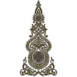 Kali Embroidery Design 12838