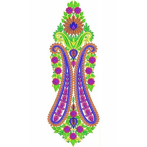 Long Dress Embroidery Design