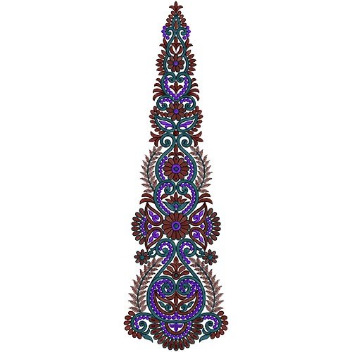Latest Anarkali Dresses Kali Embroidery Design 14148