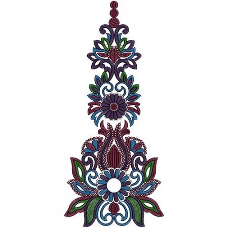 Latest Anarkali Dresses Kali Embroidery Design 14472