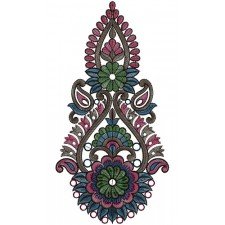 Party Wear Kali Embroidery Design