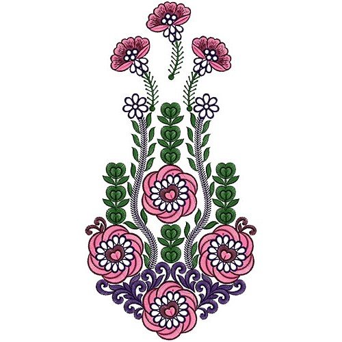 Latest Dresses Kali Embroidery Design 14650