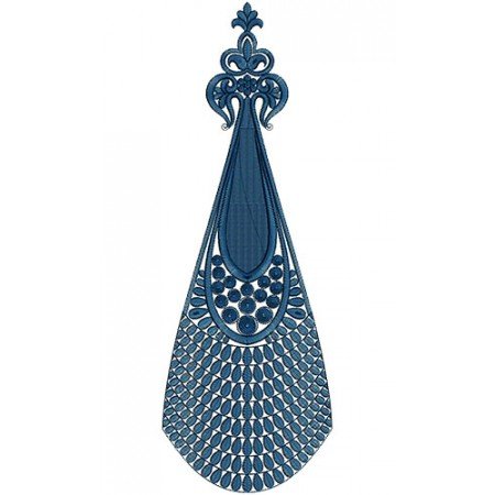 Short African Caftan Embroidery Kali Design 14659