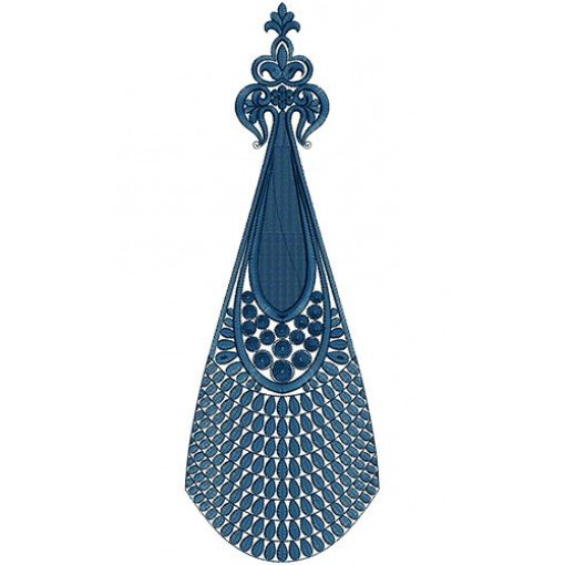 Short African Caftan Embroidery Kali Design 14659