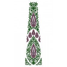 Latest Pakistani Fashion Kali Embroidery Design 14867